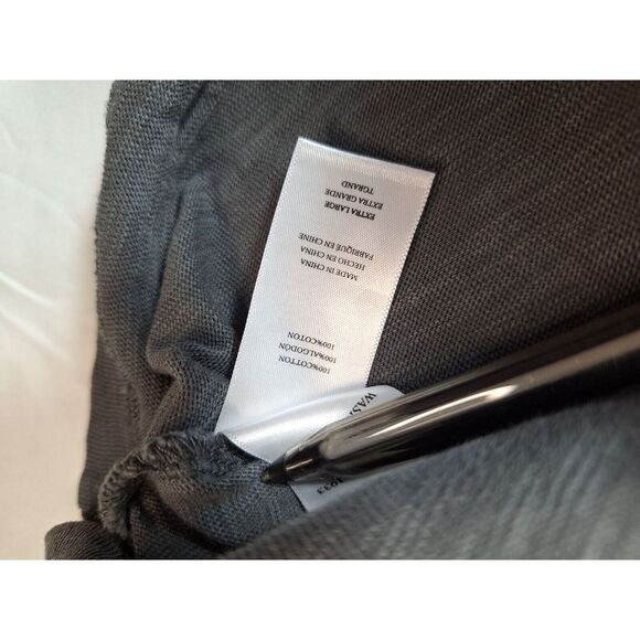 RAILS Skhi Henley Shirt Mens Sz XL Washed Black Stretch Long Sleeve Cotton - Picture 6 of 8